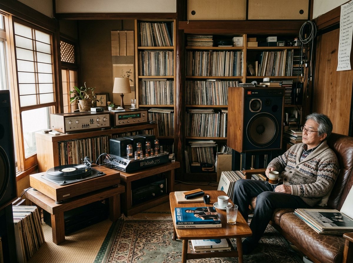ターンテーブル・アンプ・スピーカーなどのオーディオ環境